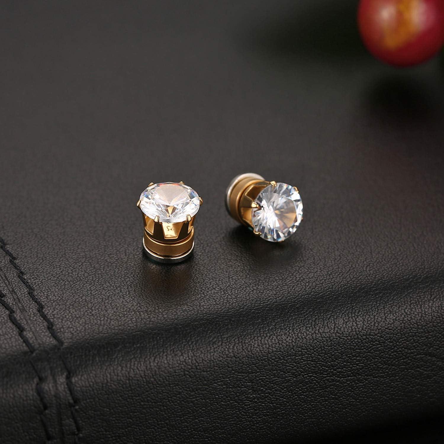 Pendientes Magnéticos Clip On Rofusn Oro 6 Piezas 6-8mm