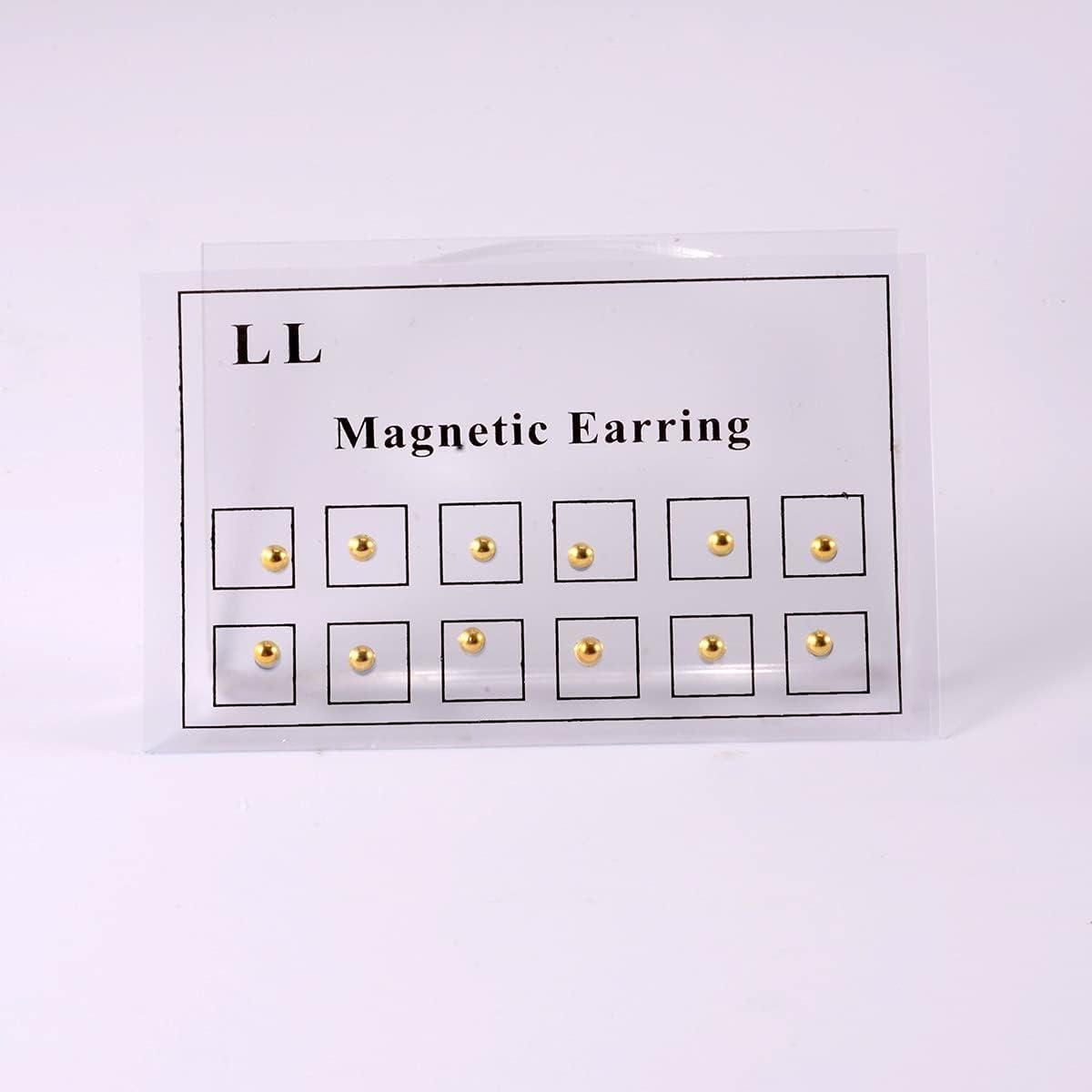 Set de 12 Aretes de Acero Inoxidable con Cristales 3mm