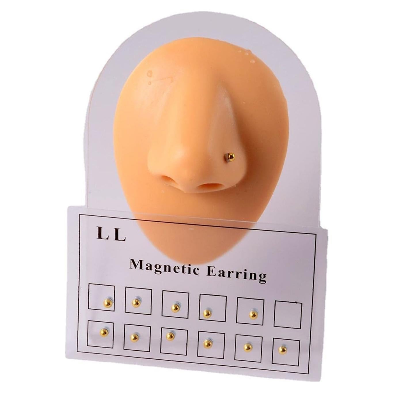 Pendientes Magnéticos de Cristal PARA MÁS 12 Pcs Sin Perforación