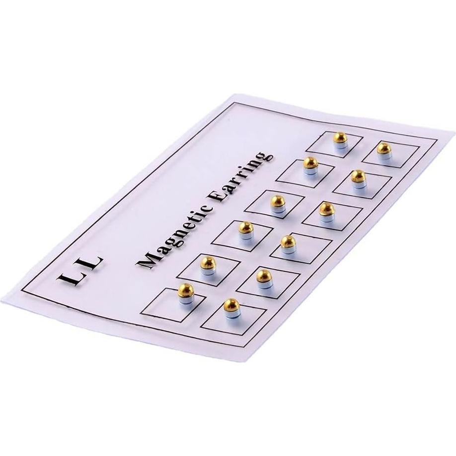 Pendientes Magnéticos de Cristal PARA MÁS 12 Pcs Sin Perforación