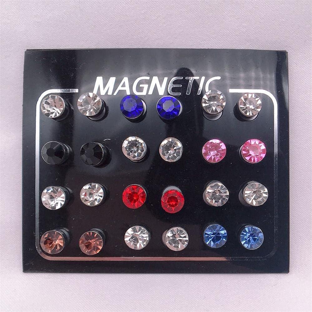 Pendientes Magnéticos de Cristal 12 Pcs PARA MÁS Multicolor 3mm