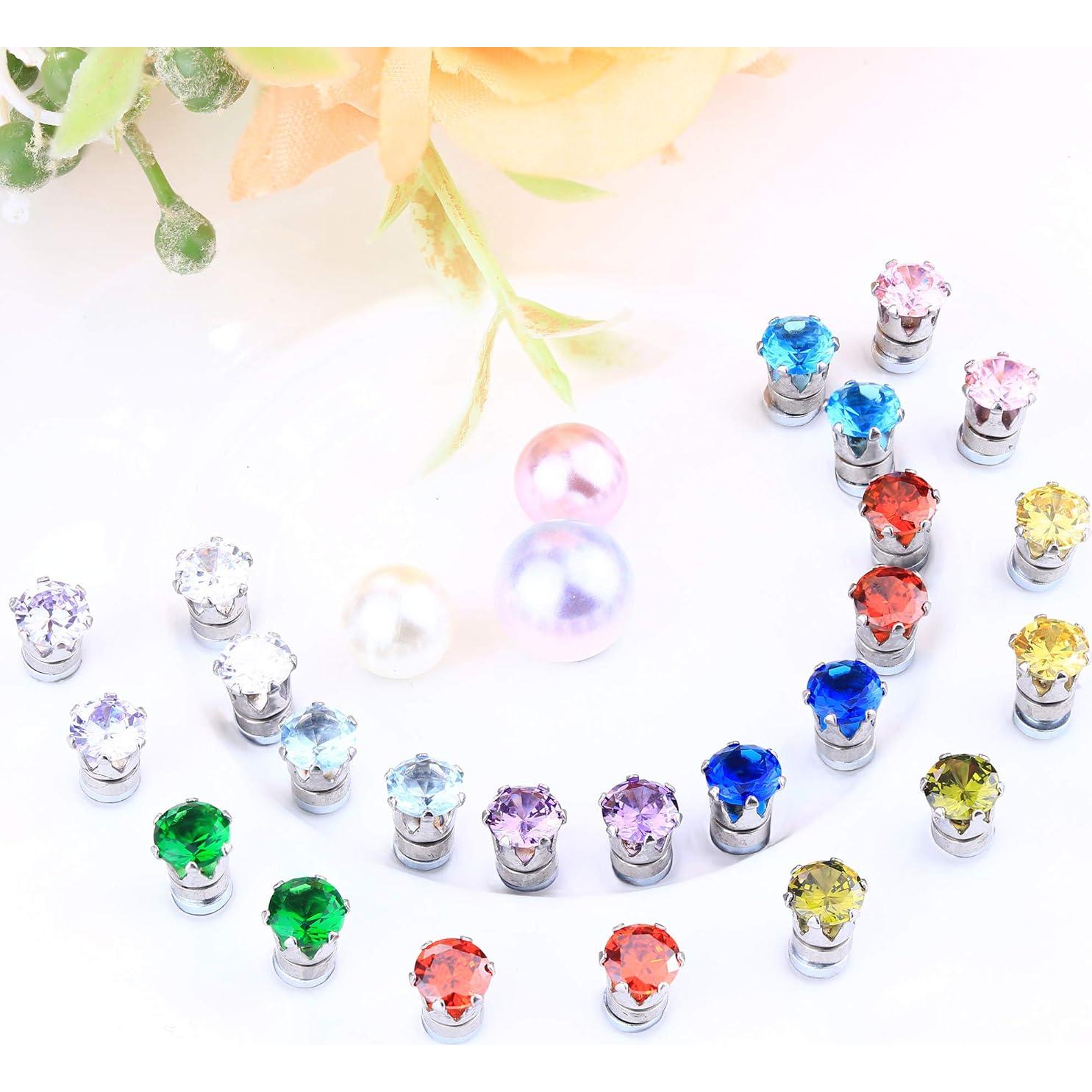 Pendientes Magnéticos ORAZIO 12 Pares Acero Inoxidable 5mm