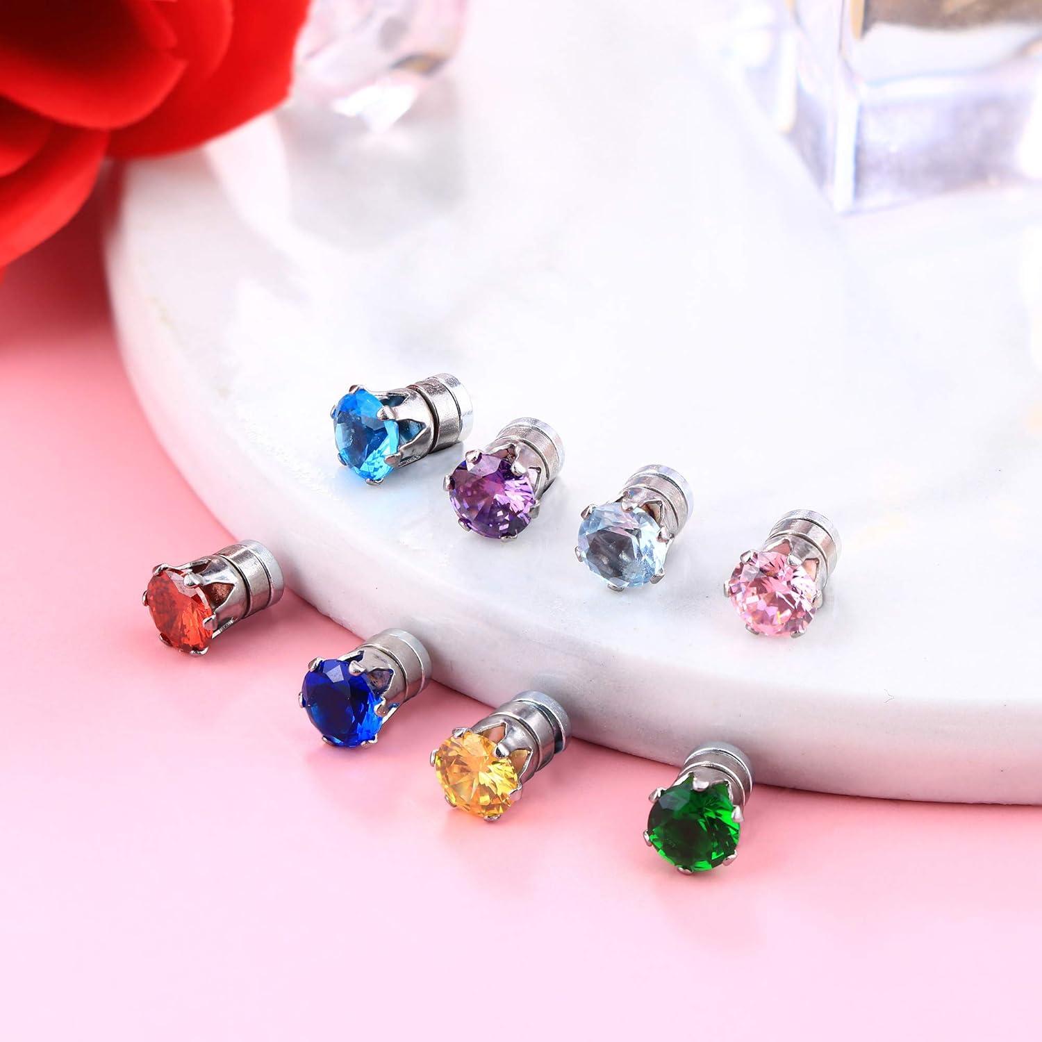 Pendientes Magnéticos ORAZIO 12 Pares Acero Inoxidable 5mm