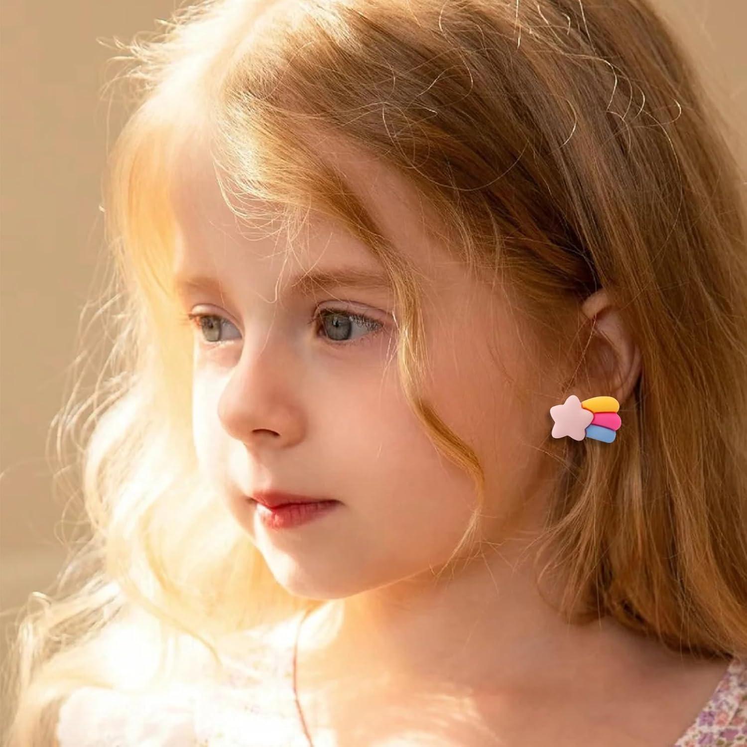 Pendientes de Clip Hipoalergénicos para Niñas - 20 Pares de Animales