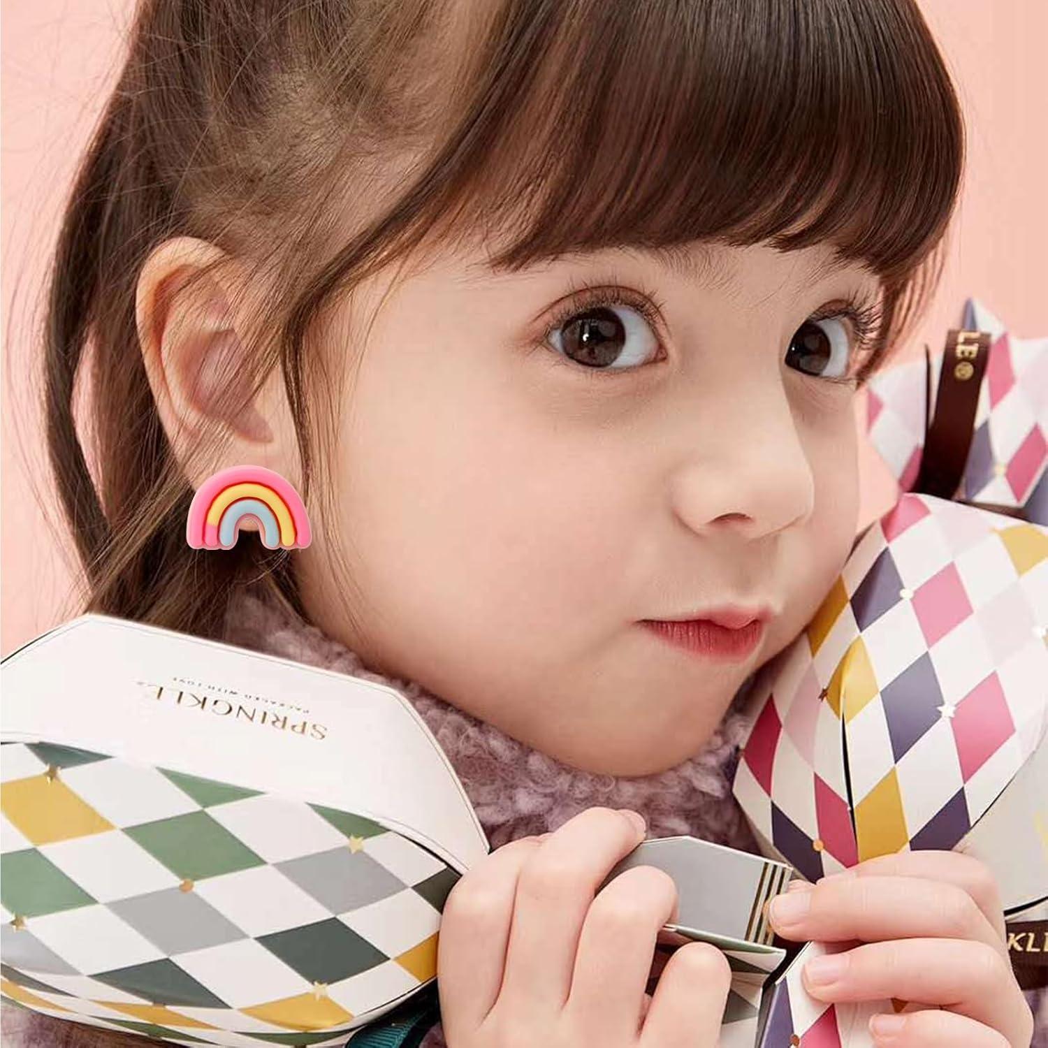 Pendientes de Clip Hipoalergénicos para Niñas - 20 Pares de Animales