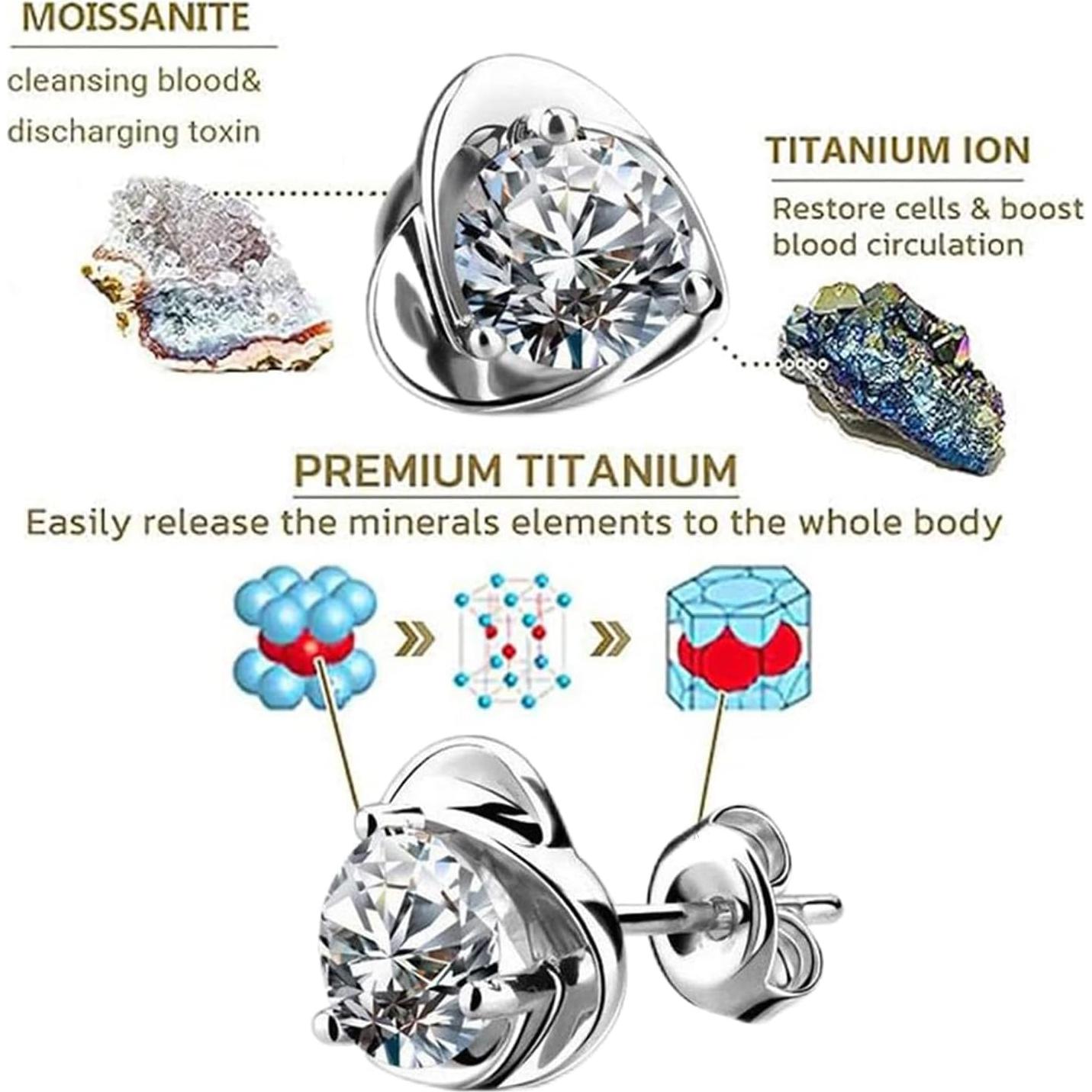 Pendientes Halolux Lymphvity para Mujeres en Plata - Drenaje Linfático