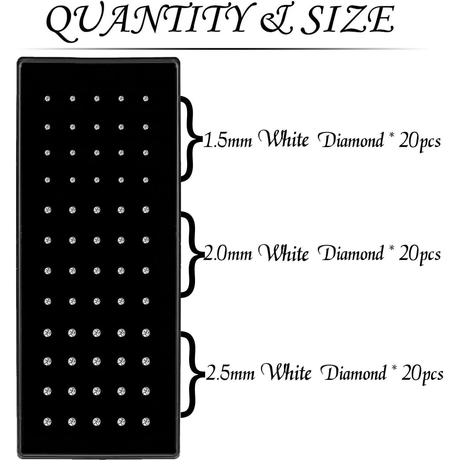Aros Nasales de Acero Inoxidable OMAIGAR 60pcs Hipoalergénicos
