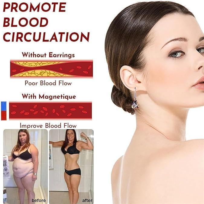 Pendientes de Magnetoterapia Lymphvity con Cuarzo para Mujeres