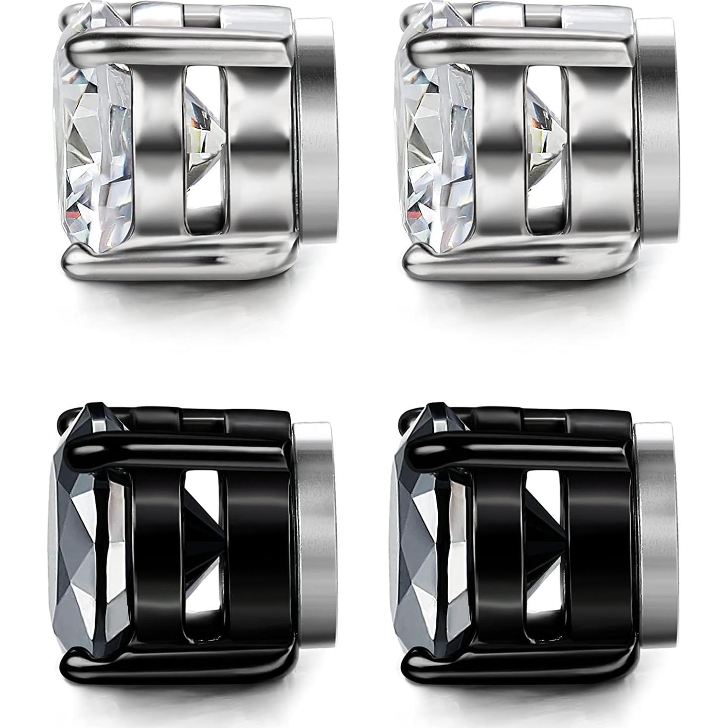 Pendientes Magnéticos Acero Inoxidable YZstyle 6MM-8MM Unisex