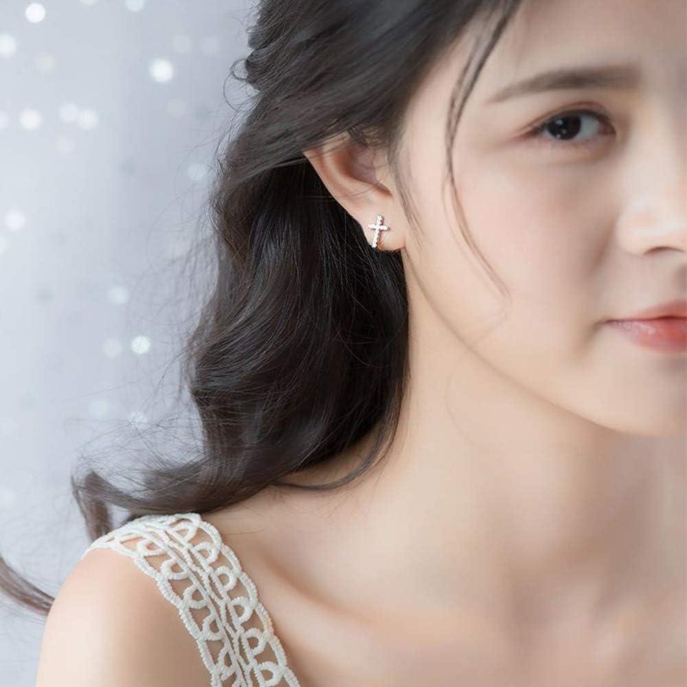 Pendientes de Aro Envueltos en Cruz Plata 925 Hipoalergénicos