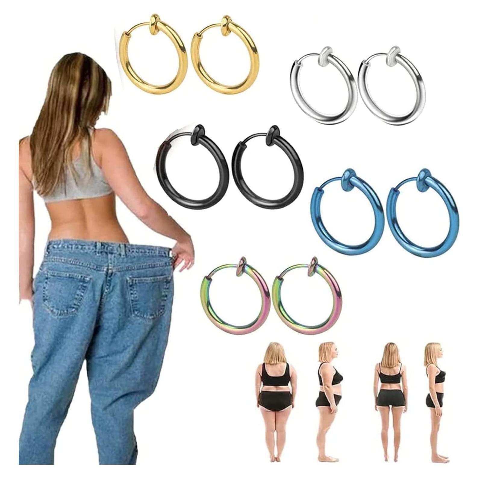 Pendientes de Acupresión Natural Sin Perforación - 5 Pares