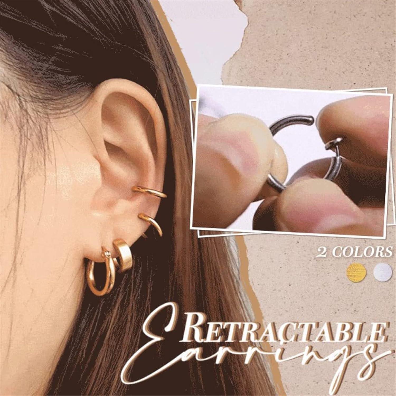 Pendientes de Acupresión Natural Sin Perforación - 5 Pares