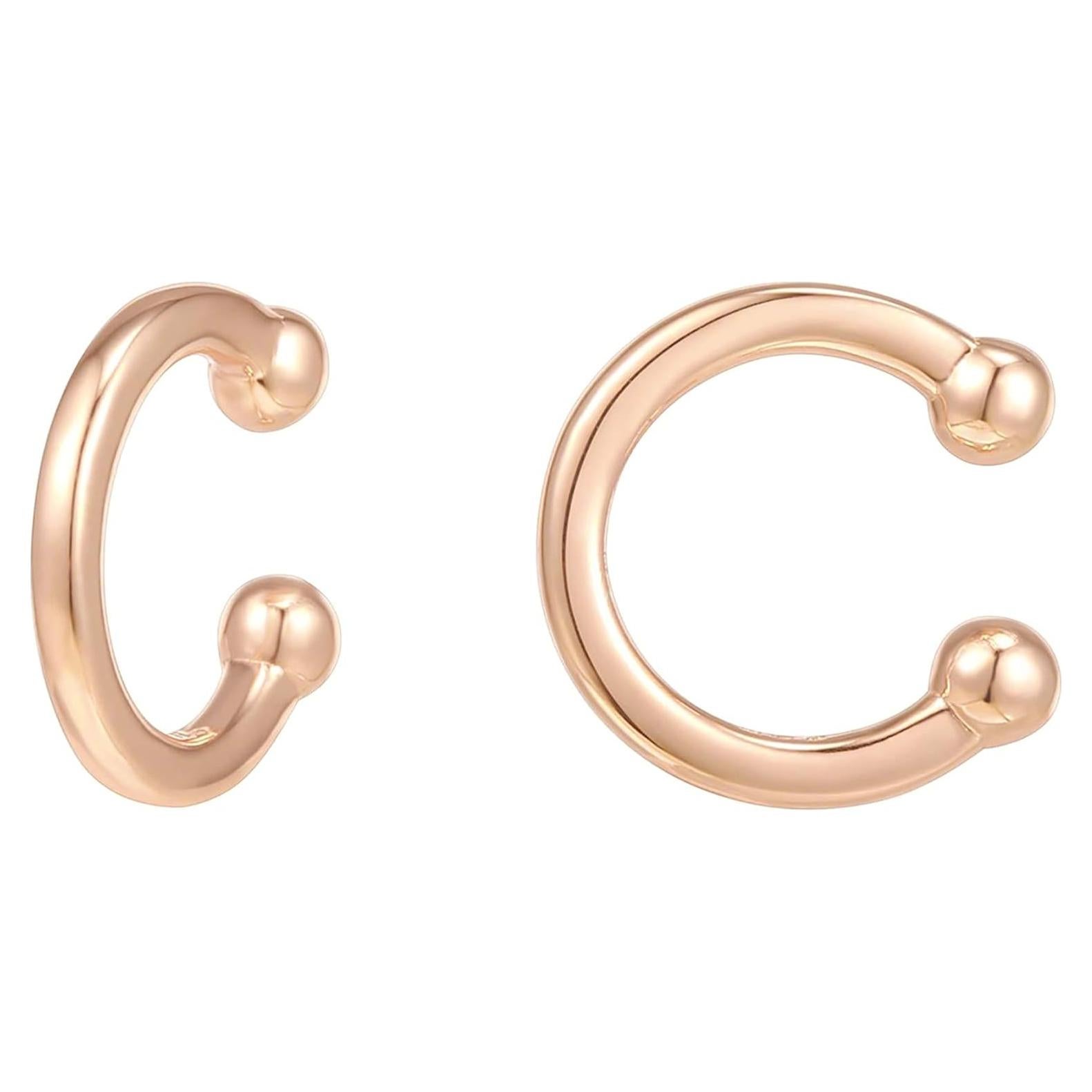Aretes Huggie Redondos PAVOI de Plata 925 Baño Oro 14K 12mm