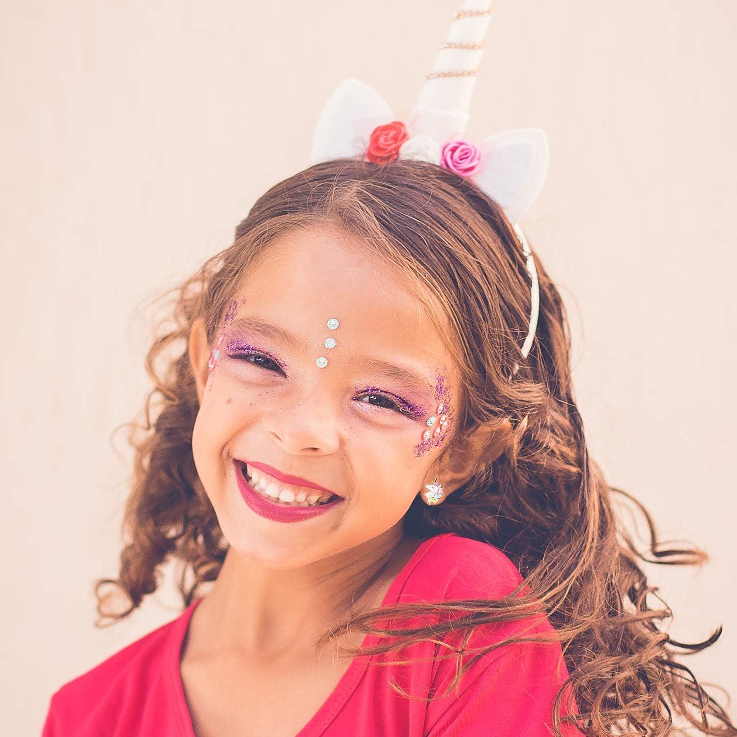 Juego de 24 pares de aretes hipoalergénicos para niñas