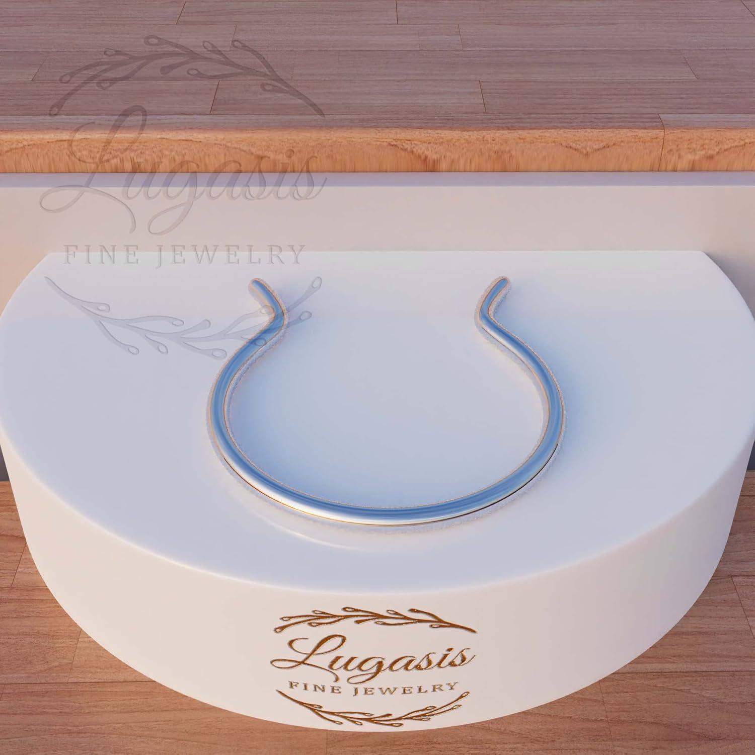 Anillo Septum Falso Plateado 20G 8mm - Clip On para Mujeres