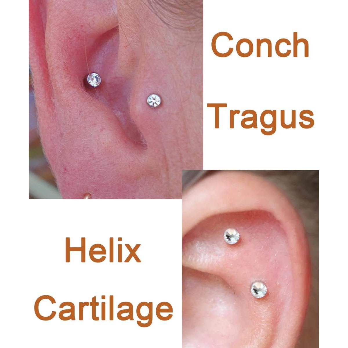 Anillos de Nariz Falsos Clip en Longita - 8 Piezas Oro