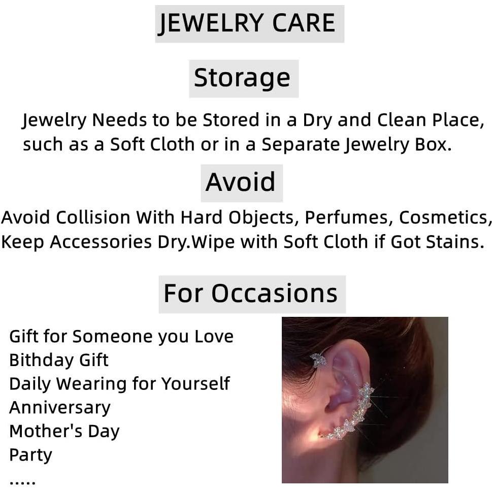 Clips para Oreja Dorados Sin Perforar 2PCS Diseño Hoja