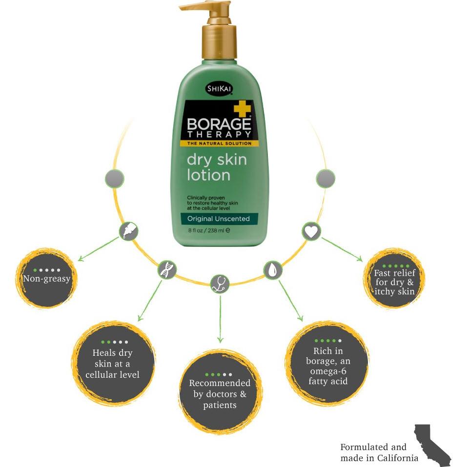 Loción Natural ShiKai Borage para Piel Seca Niños 240 ml