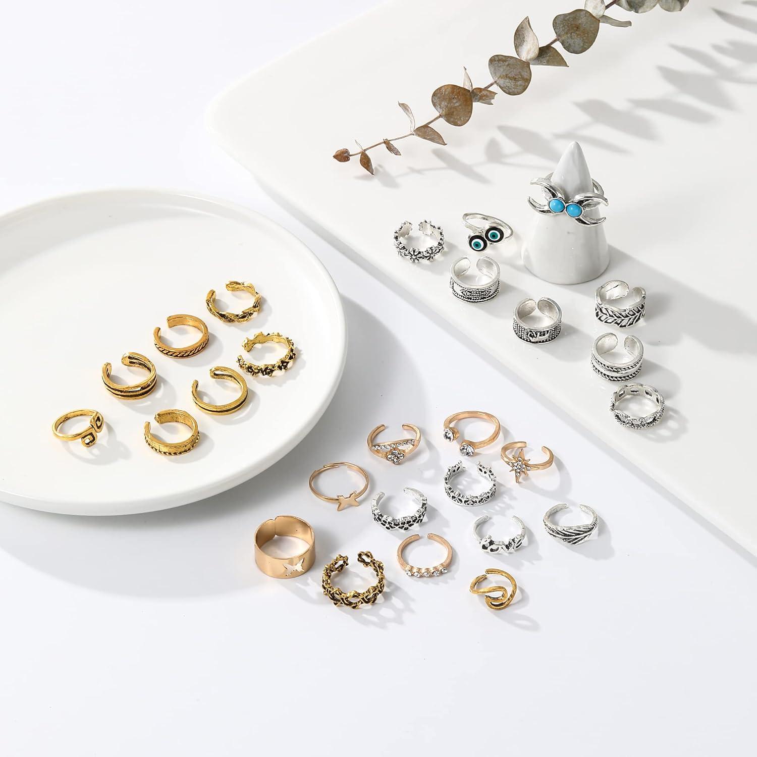 Juego de 27 Anillos Abiertos para Dedos de los Pies Acruccen