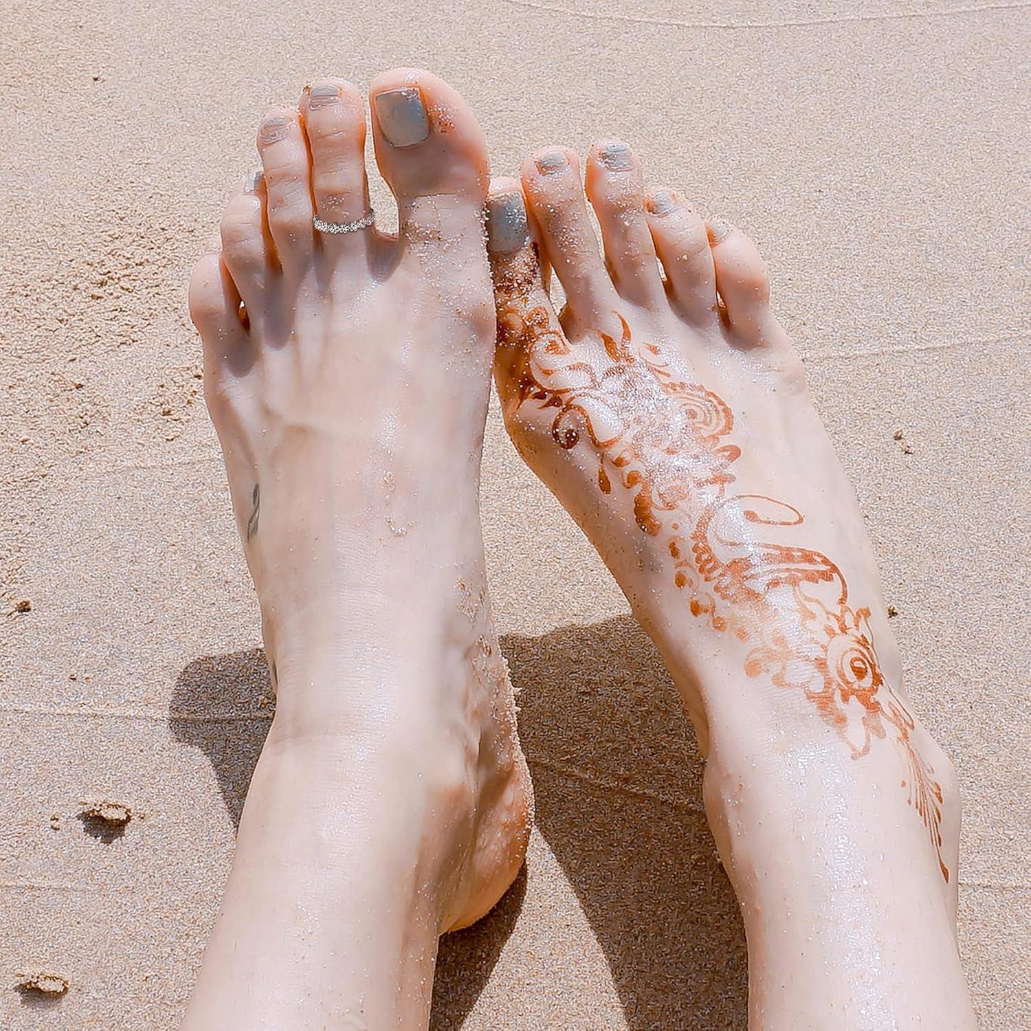 Anillos para Dedos de los Pies ORAZIO 925 Plata Esterlina Ajustables