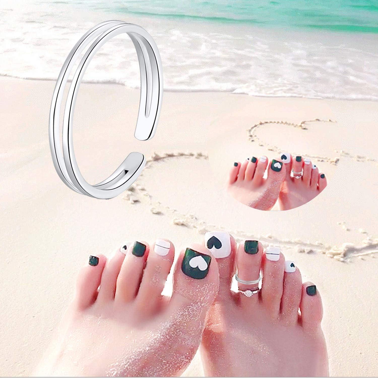 Anillo Abierto de Plata Esterlina 925 Ajustable Minimalista