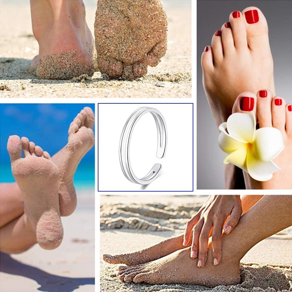 Anillo Abierto de Plata Esterlina 925 Ajustable Minimalista