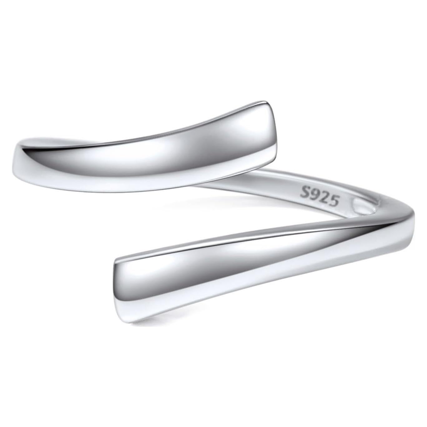 Anillo para Dedo de Pie ChicSilver 925 Plata Esterlina Ajustable