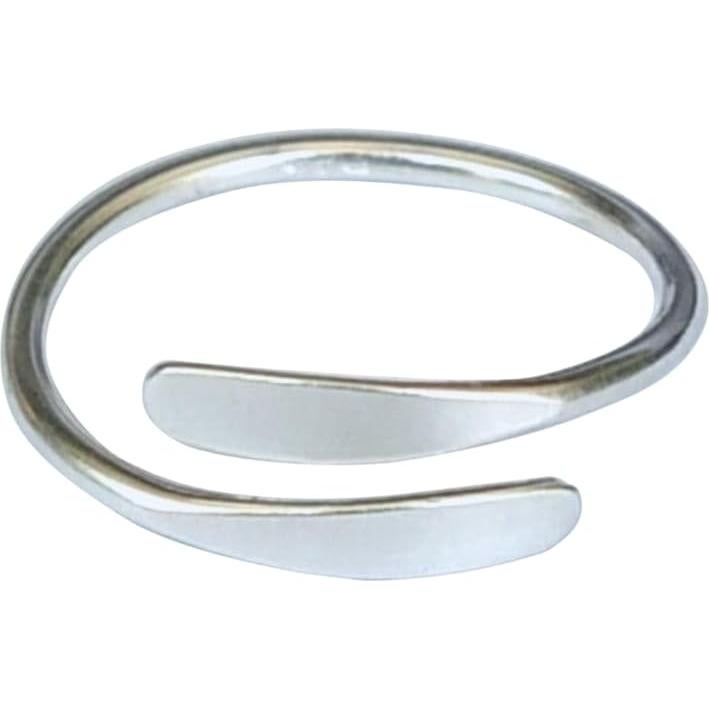 Anillo ajustable de plata esterlina 925 MiYa - Delicado y clásico