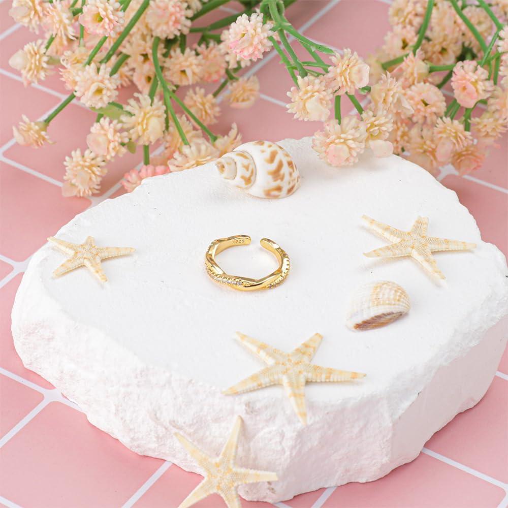 Anillos Ajustables para Dedos de los Pies Dorados Mannikesi