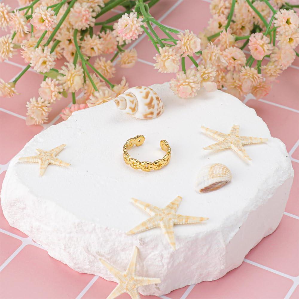 Anillos Ajustables para Dedos de los Pies Dorados Mannikesi