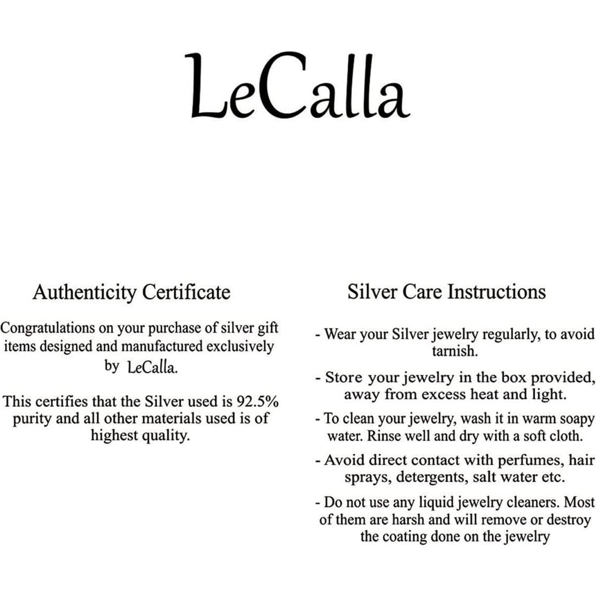 Anillo de Dedo de Plata Esterlina 925 LeCalla Ajustable 5mm