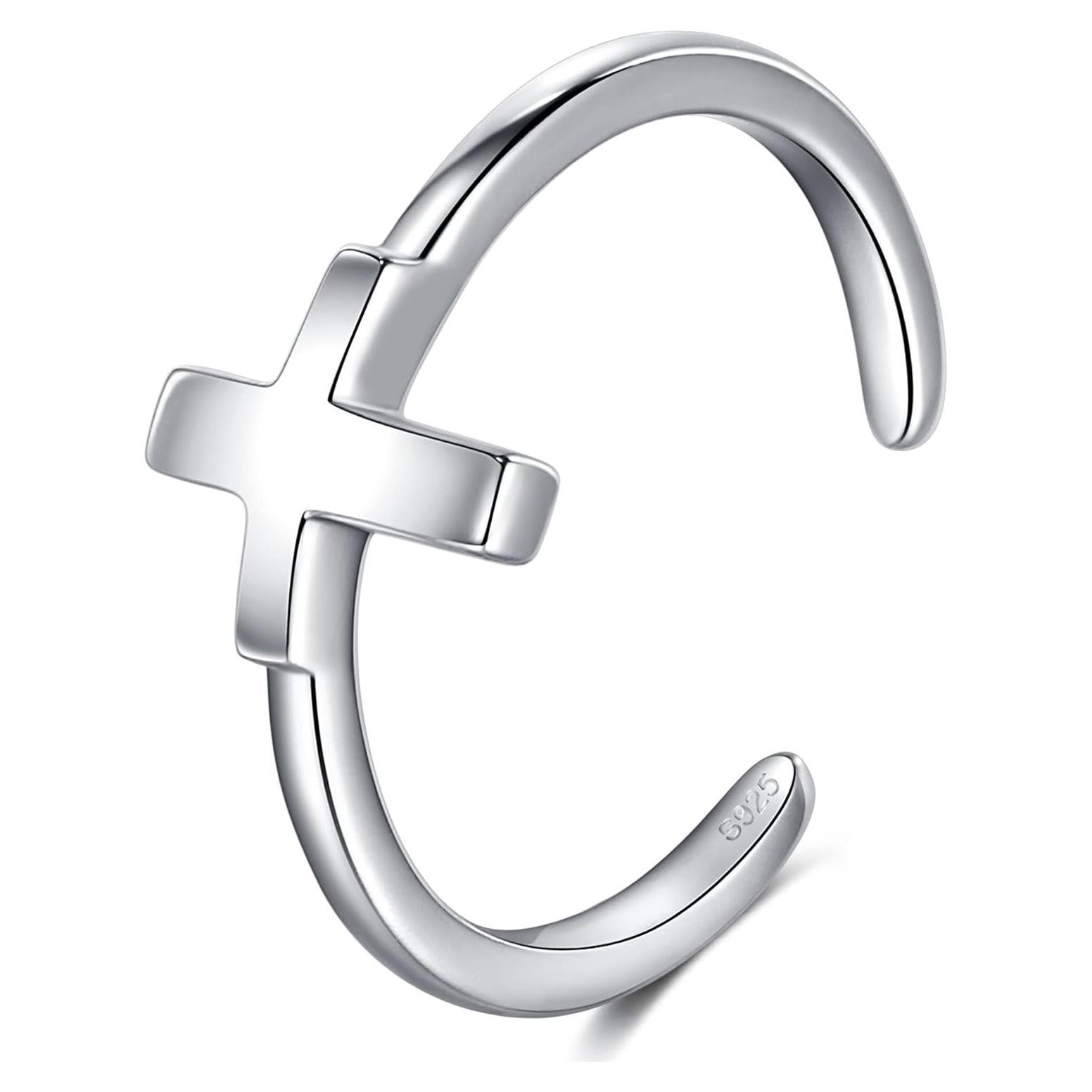 Anillo Abierto Ajustable CHIC & ARTSY en Plata Esterlina 925