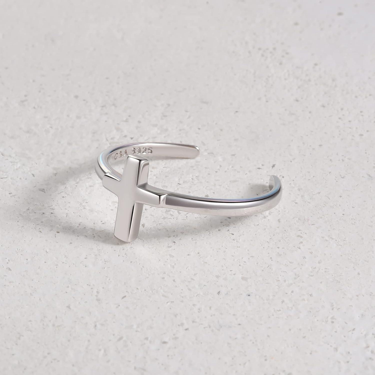 Anillo Abierto Ajustable CHIC & ARTSY en Plata Esterlina 925