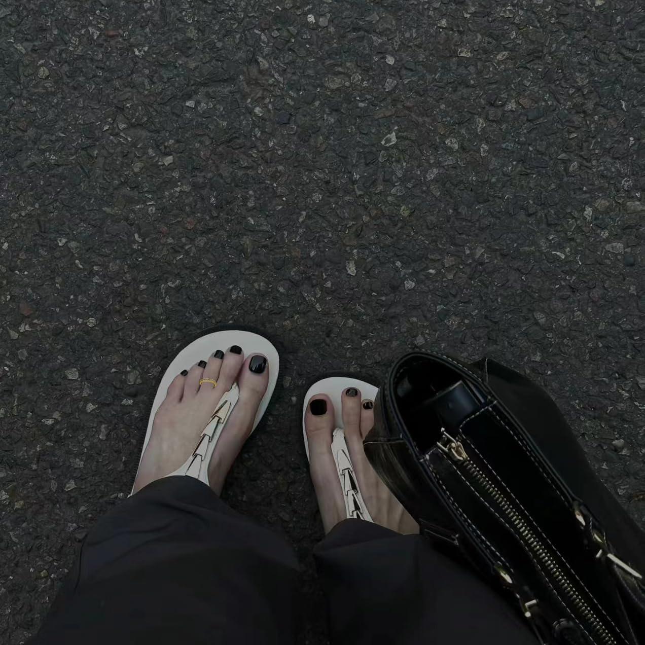 Conjunto de 4 Anillos Ajustables de Oro Relleno 14K para Mujeres