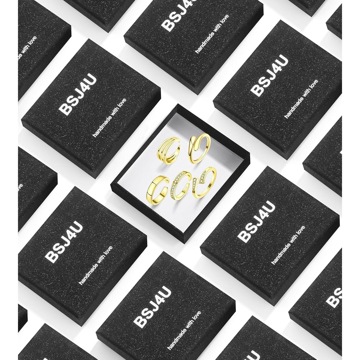 Anillos de dedo del pie de oro 14K para mujeres - Ajustables