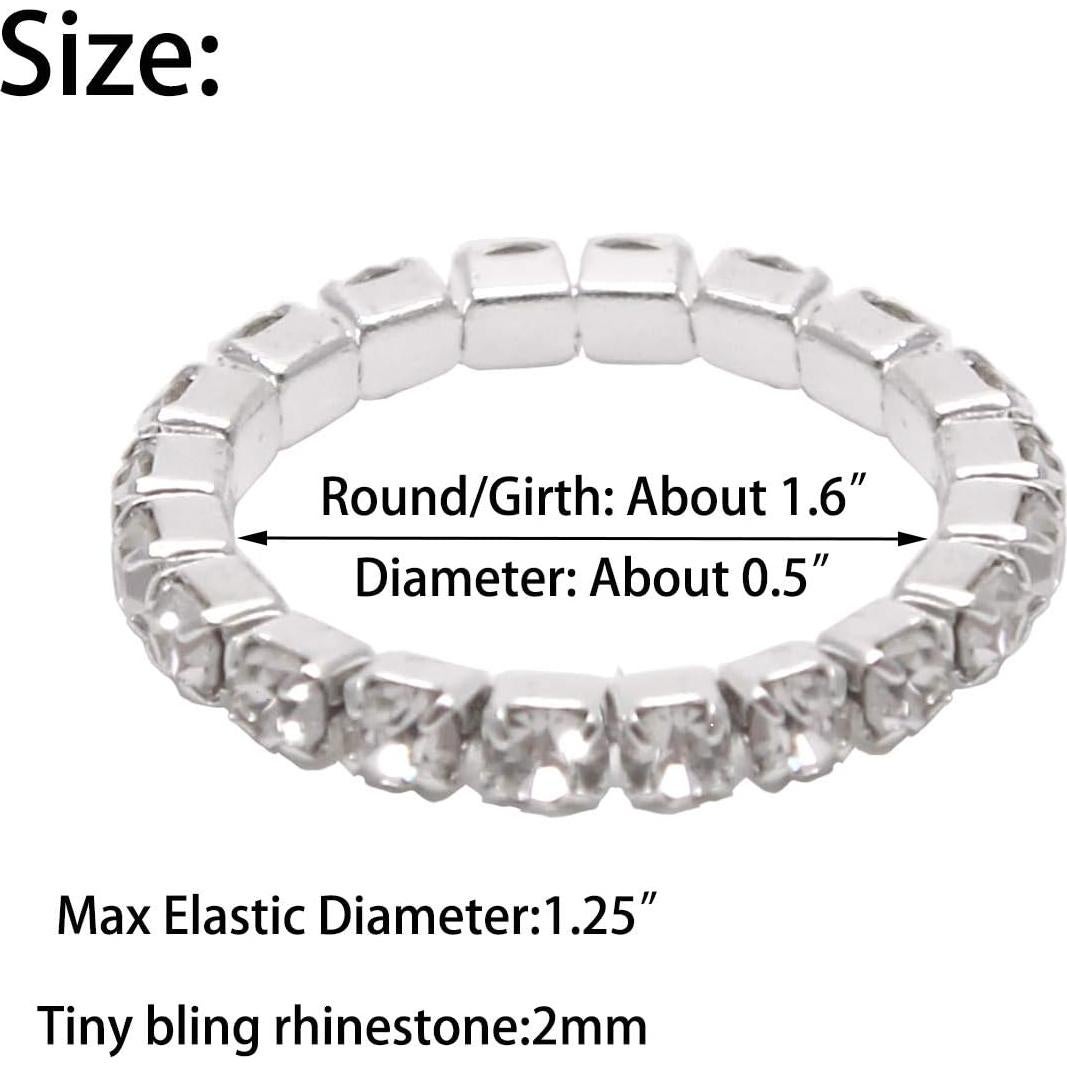 Anillos de Dedo Elástico 12 Pcs CELLOT - 12 Colores Brillantes