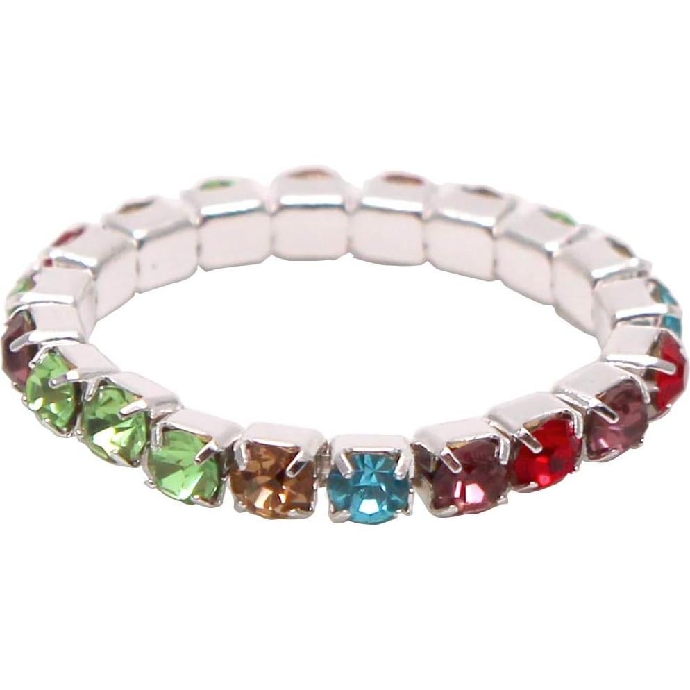 Anillos de Dedo Elástico 12 Pcs CELLOT - 12 Colores Brillantes