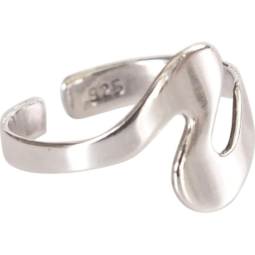 Anillo ajustable de plata esterlina 925 MiYa Creations