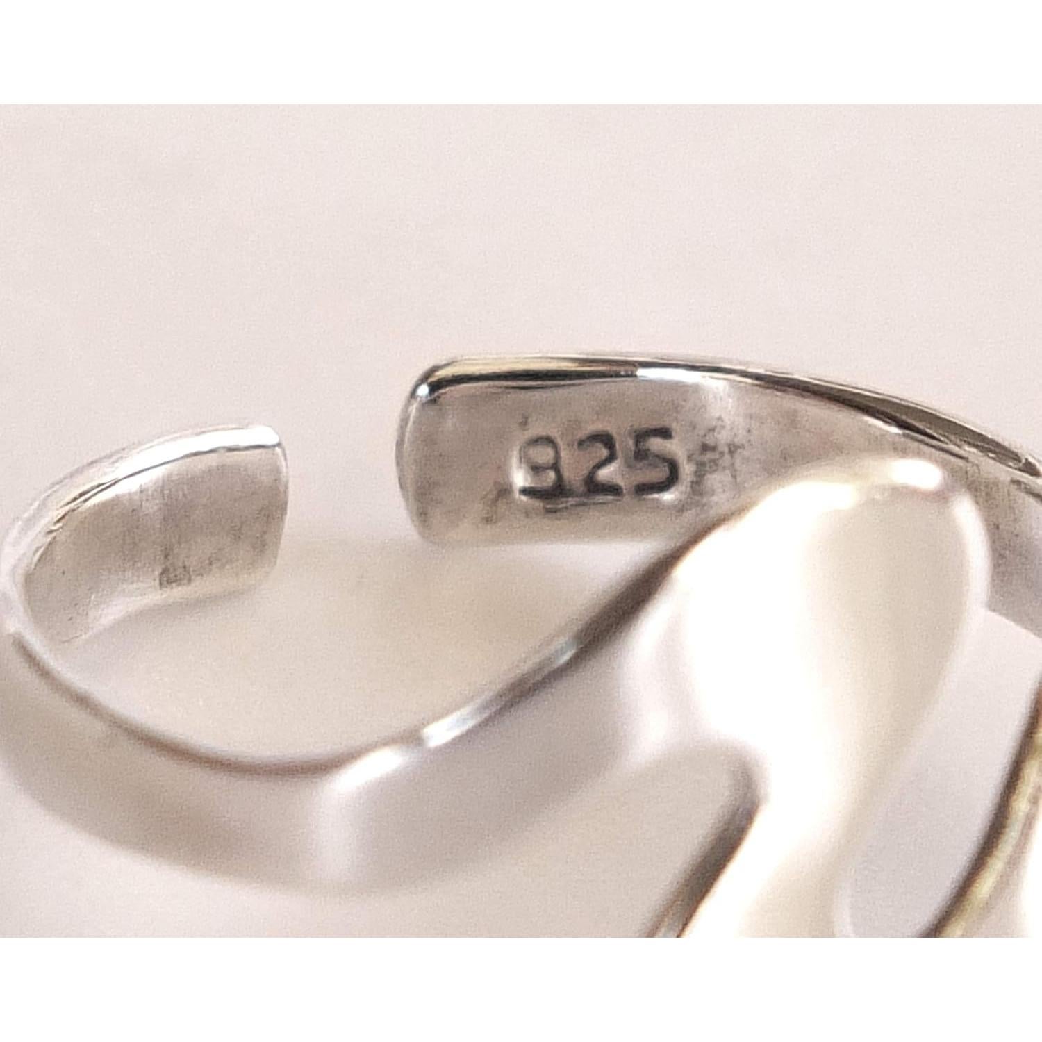 Anillo ajustable de plata esterlina 925 MiYa Creations