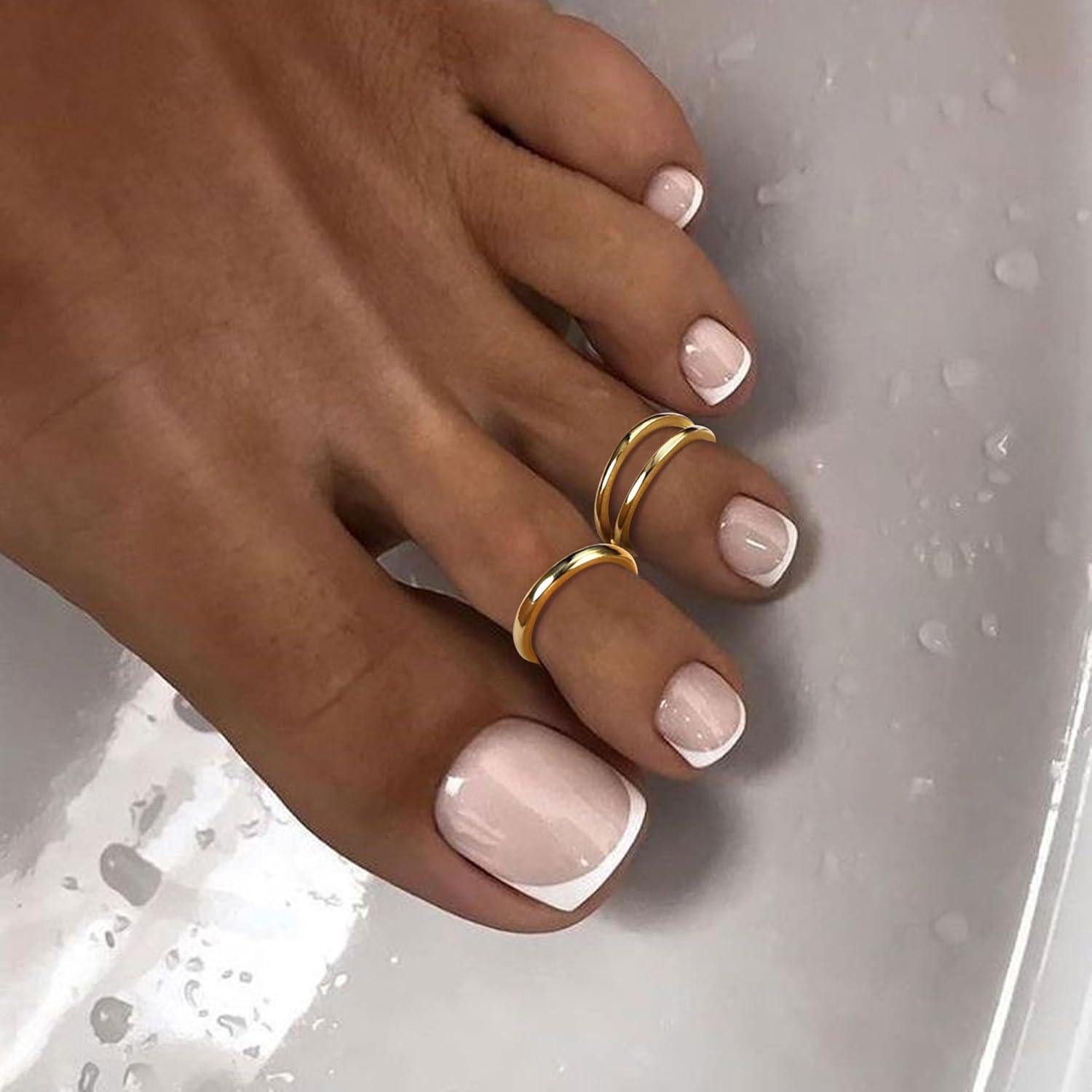 Anillos de Dedo Abierto de Oro Relleno 14k Jstyle Ajustables