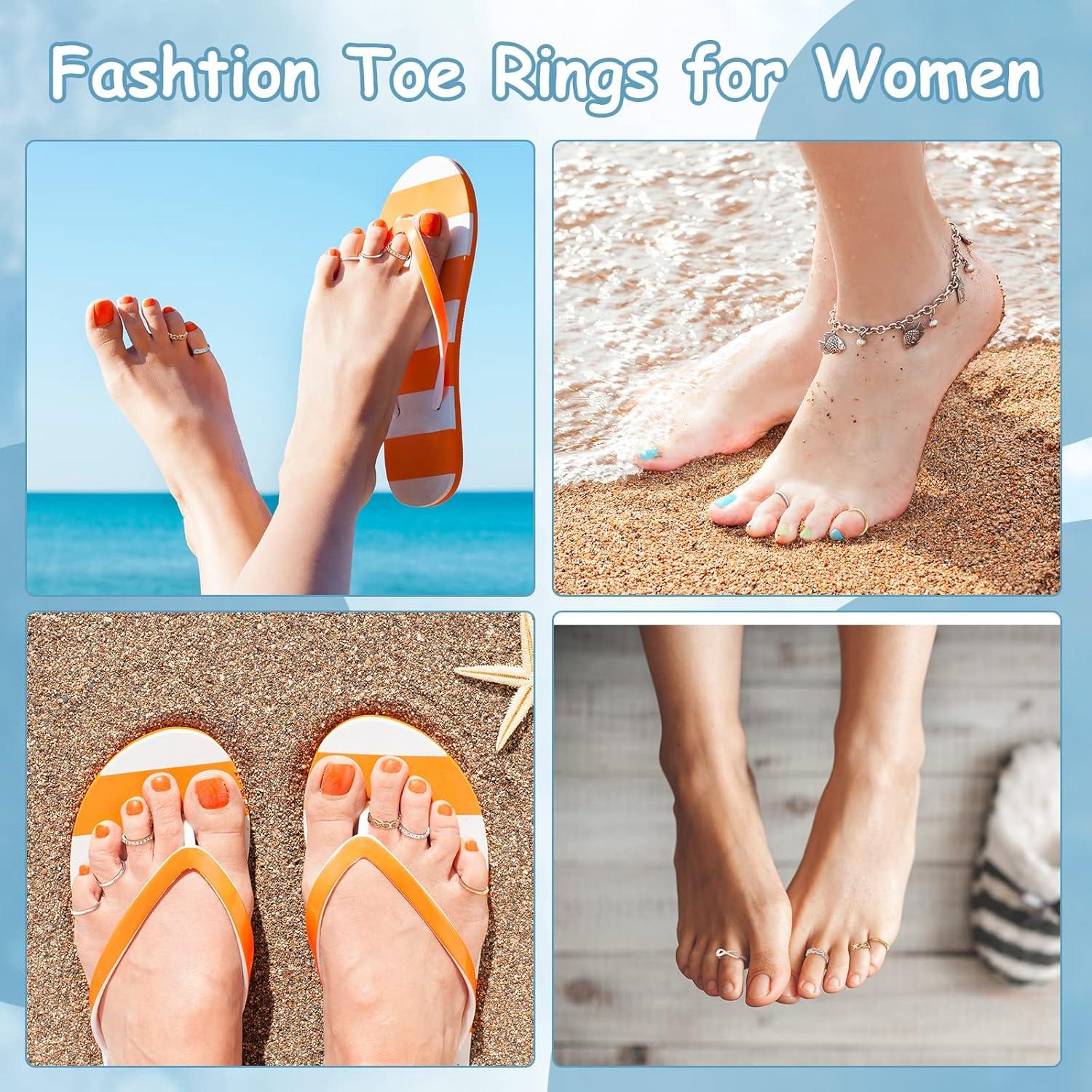 Conjunto de 24 Anillos Ajustables para Dedos de los Pies MTLEE