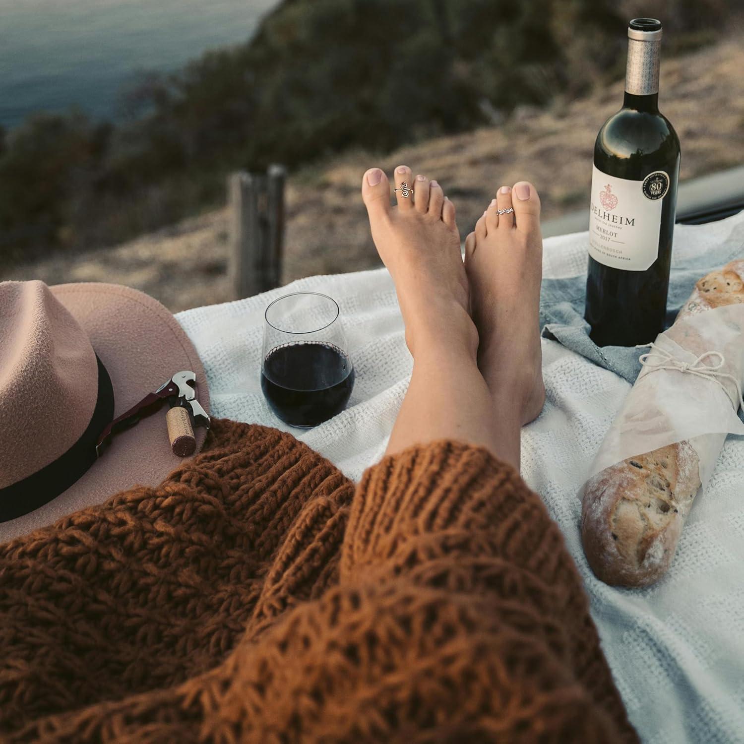 Set de 12 Anillos Ajustables para Mujeres Plata y Oro 18K