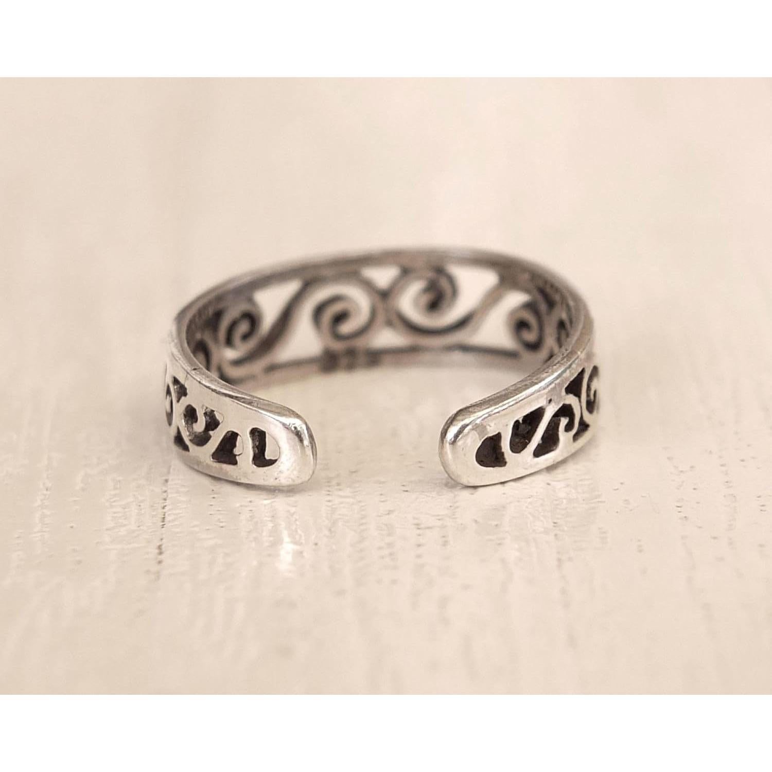 Anillo ajustable de plata esterlina 925 MiYa Creations