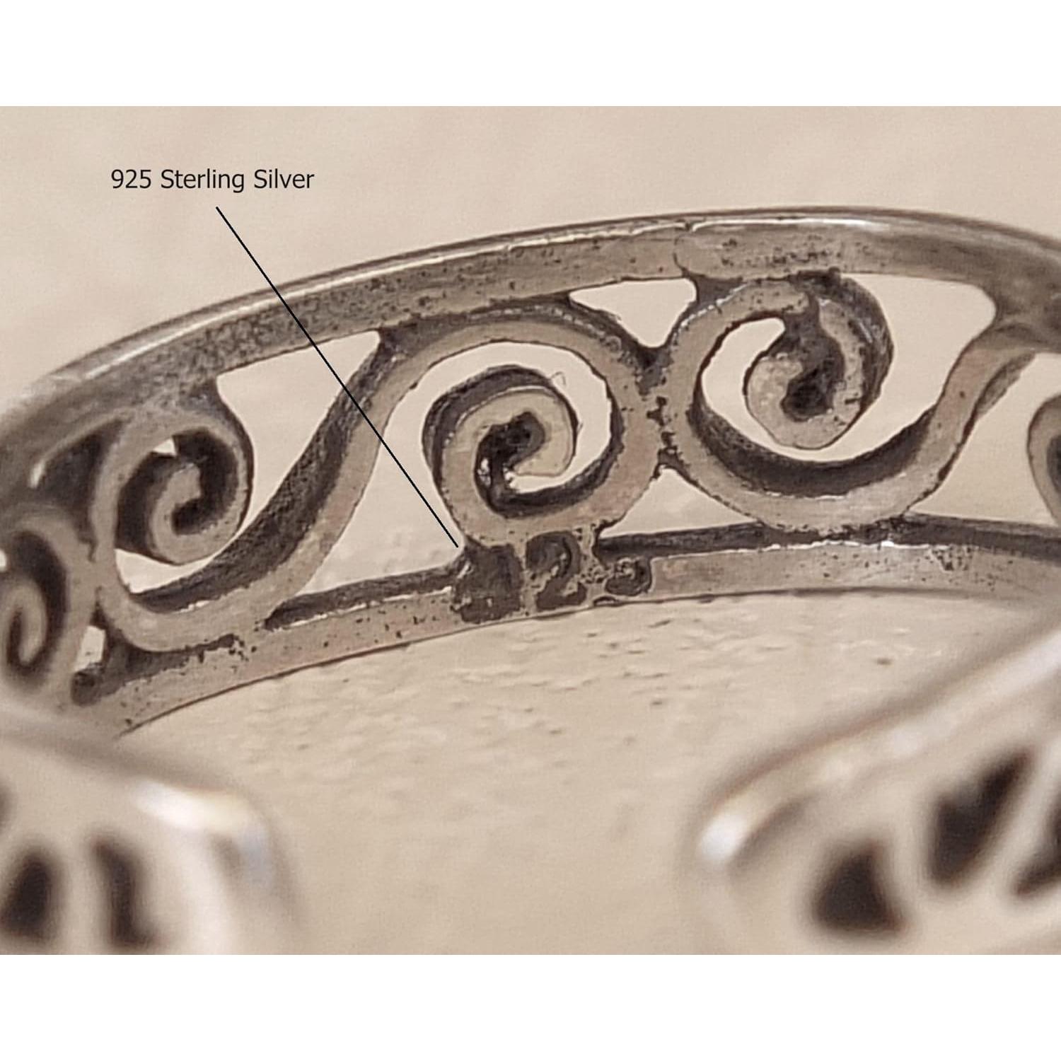 Anillo ajustable de plata esterlina 925 MiYa Creations