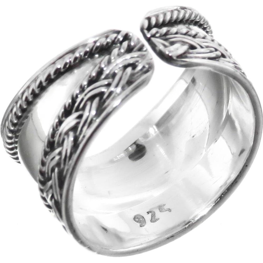 Anillo de filigrana ajustable en plata esterlina 925 Firoma