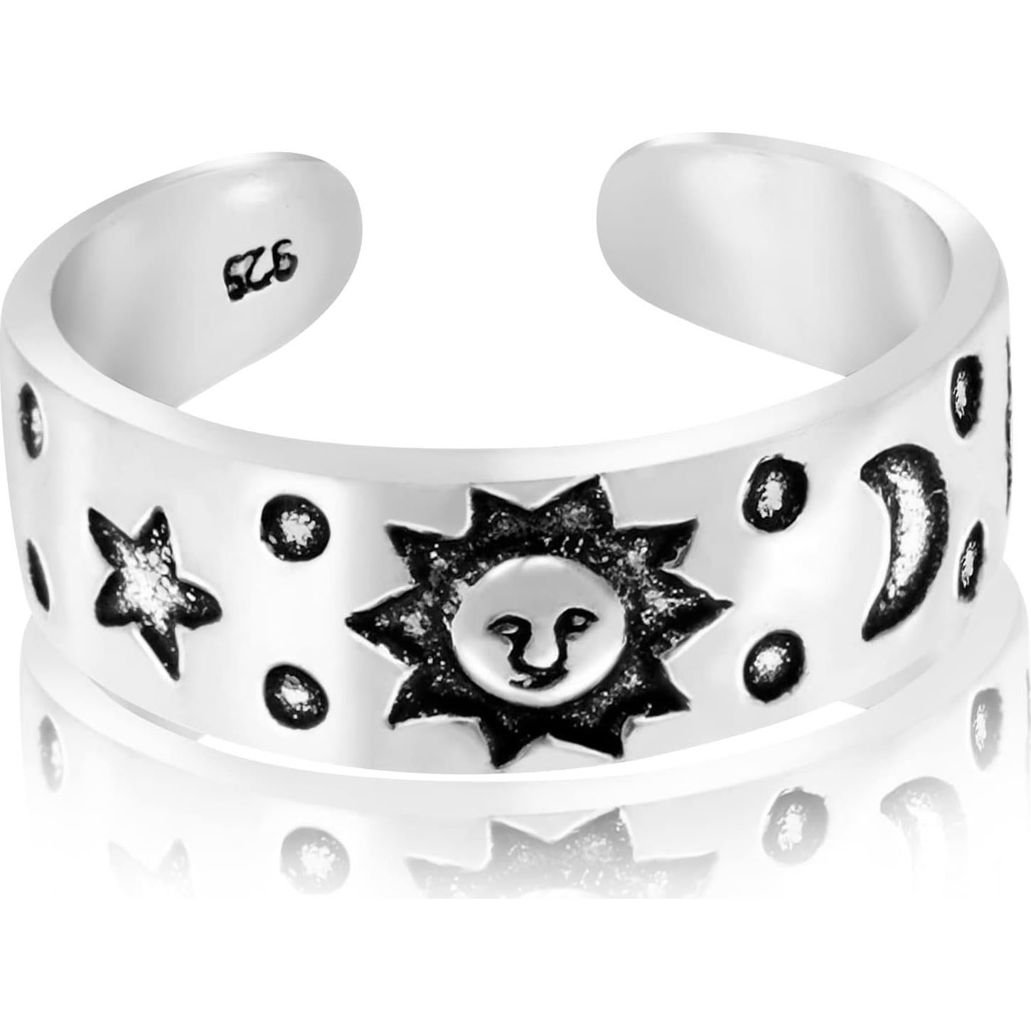 Anillo de Dedo del Pie AeraVida Cielo Celestial Plata 925