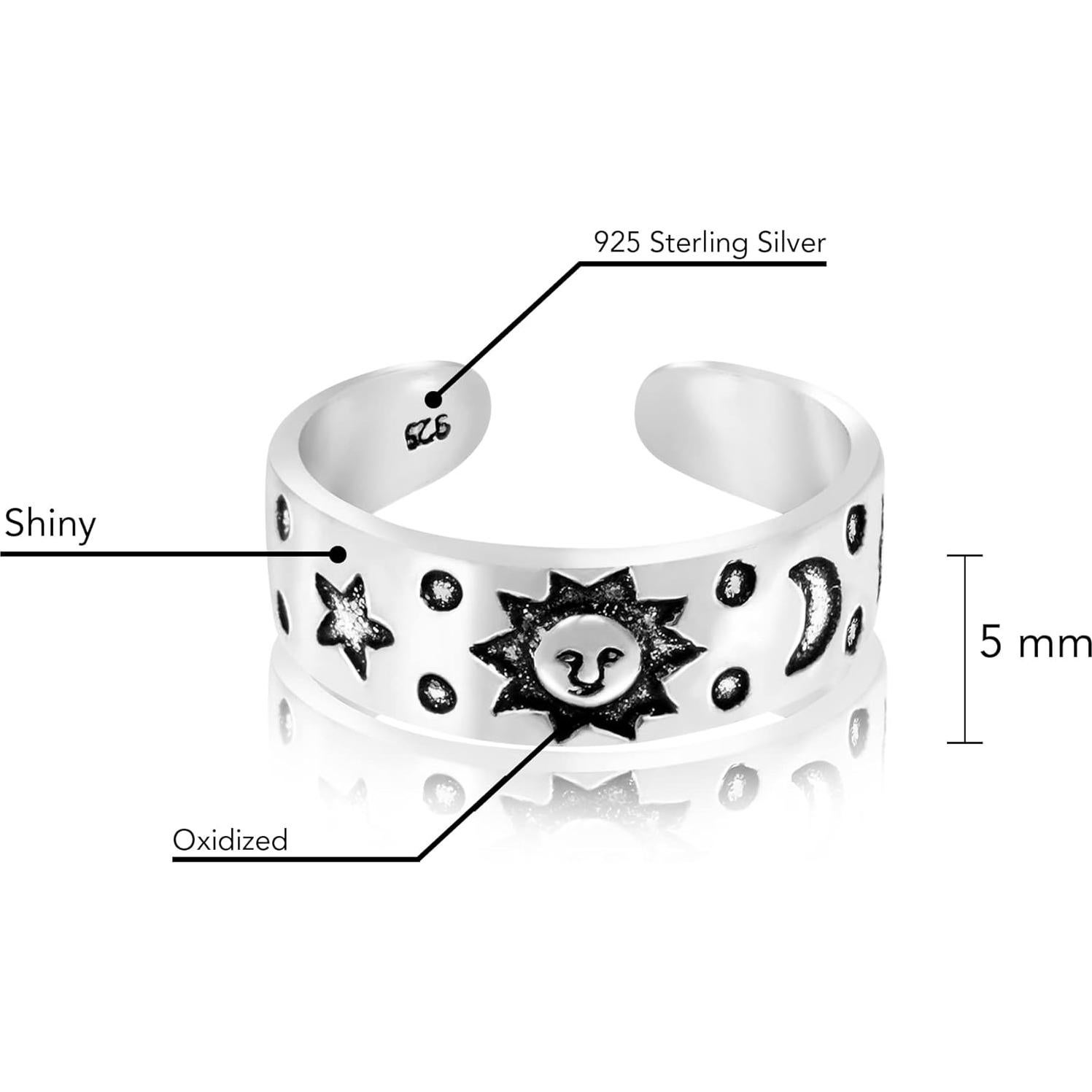 Anillo de Dedo del Pie AeraVida Cielo Celestial Plata 925