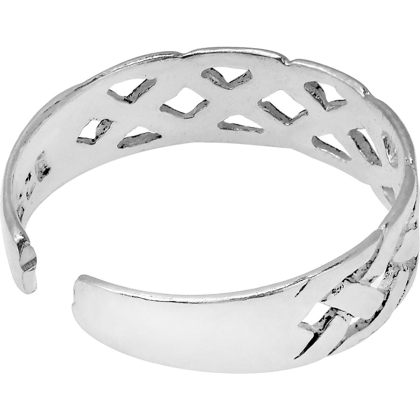 Anillo de Dedo AeraVida Nudo Celta Ajustable Plata .925