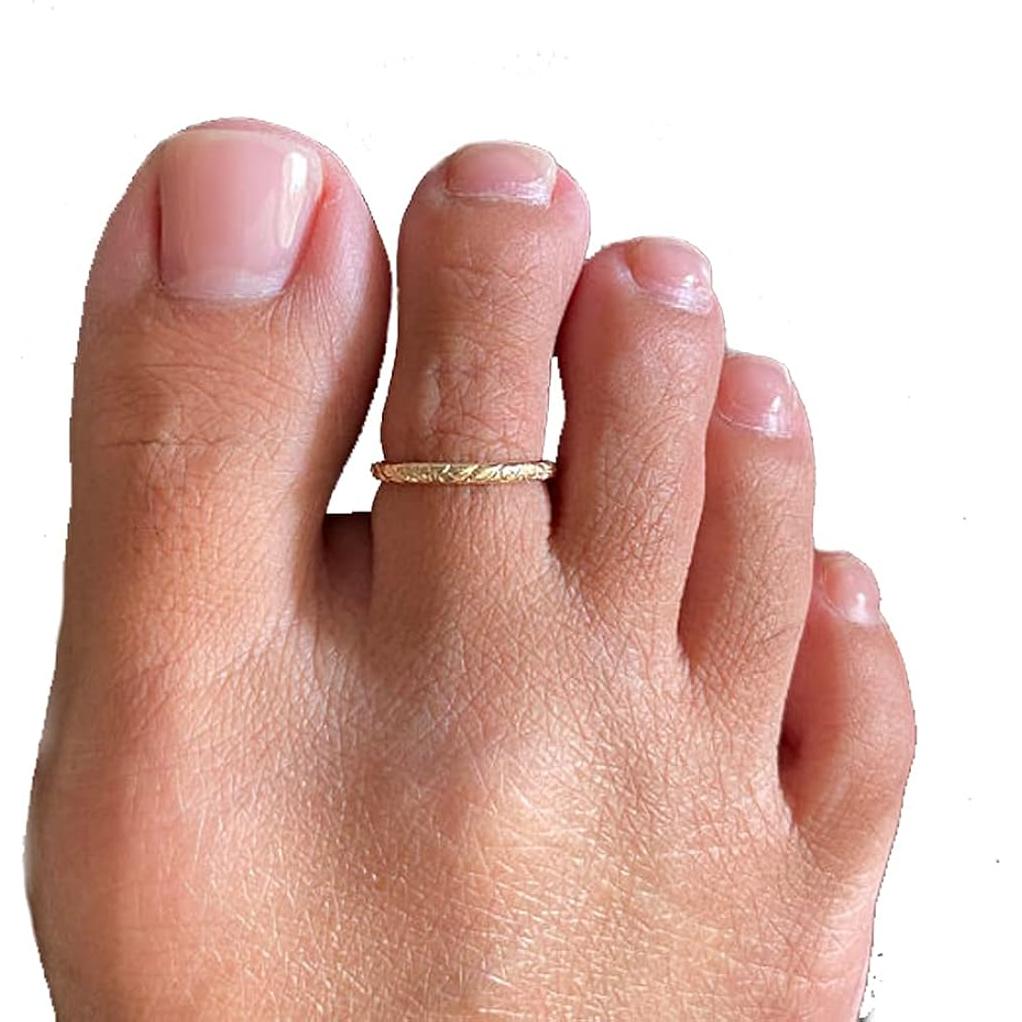 Anillo de Dedo del Pie Brisa Hawaiana Oro 14K Ajustable