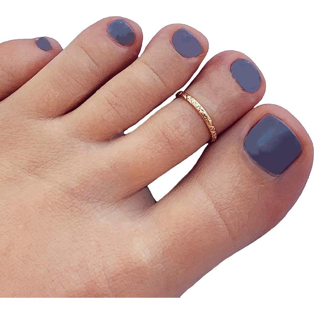 Anillo de Dedo del Pie Brisa Hawaiana Oro 14K Ajustable